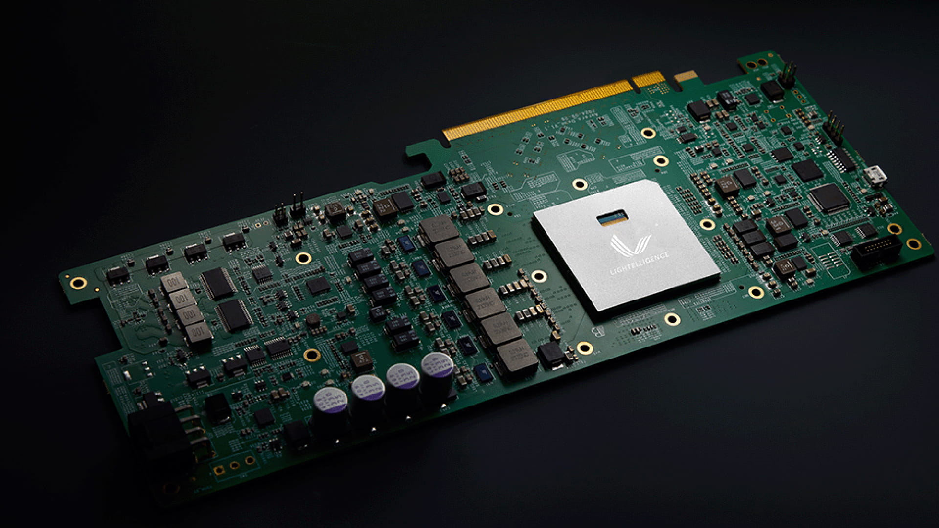 Image shows Lightelligence’s Pace 2 accelerator card.