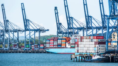 The Port of Balboa. Photo source: Dreamstime (<a href="https://www.dreamstime.com/mariuszbugno_info" style="border-bottom: 1px solid #1266f1; text-decoration: none;" onmouseover="this.style.color='#1266f1'" onmouseout="this.style.color=''">Mariusz Bugno</a>, ID: 435179865).