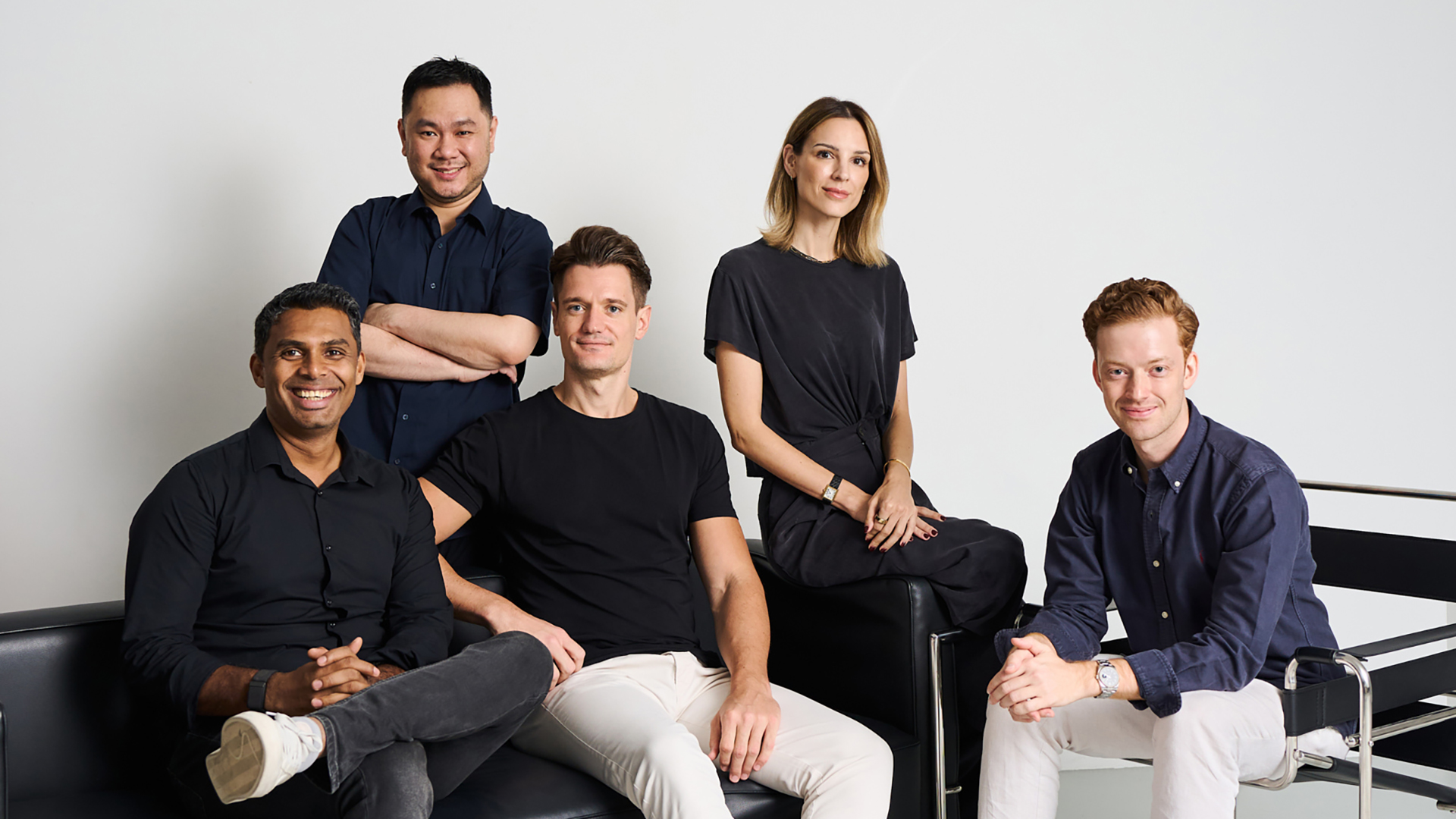 From left to right: Ashwin Irappa, Ali Irawan, Sebastian Hannecker, Marija Brunier, and David Brunier. Irappa and Irawan serve as chief product officer and CTO, respectively, supporting co-founders Hannecker and the Bruniers at Cata.