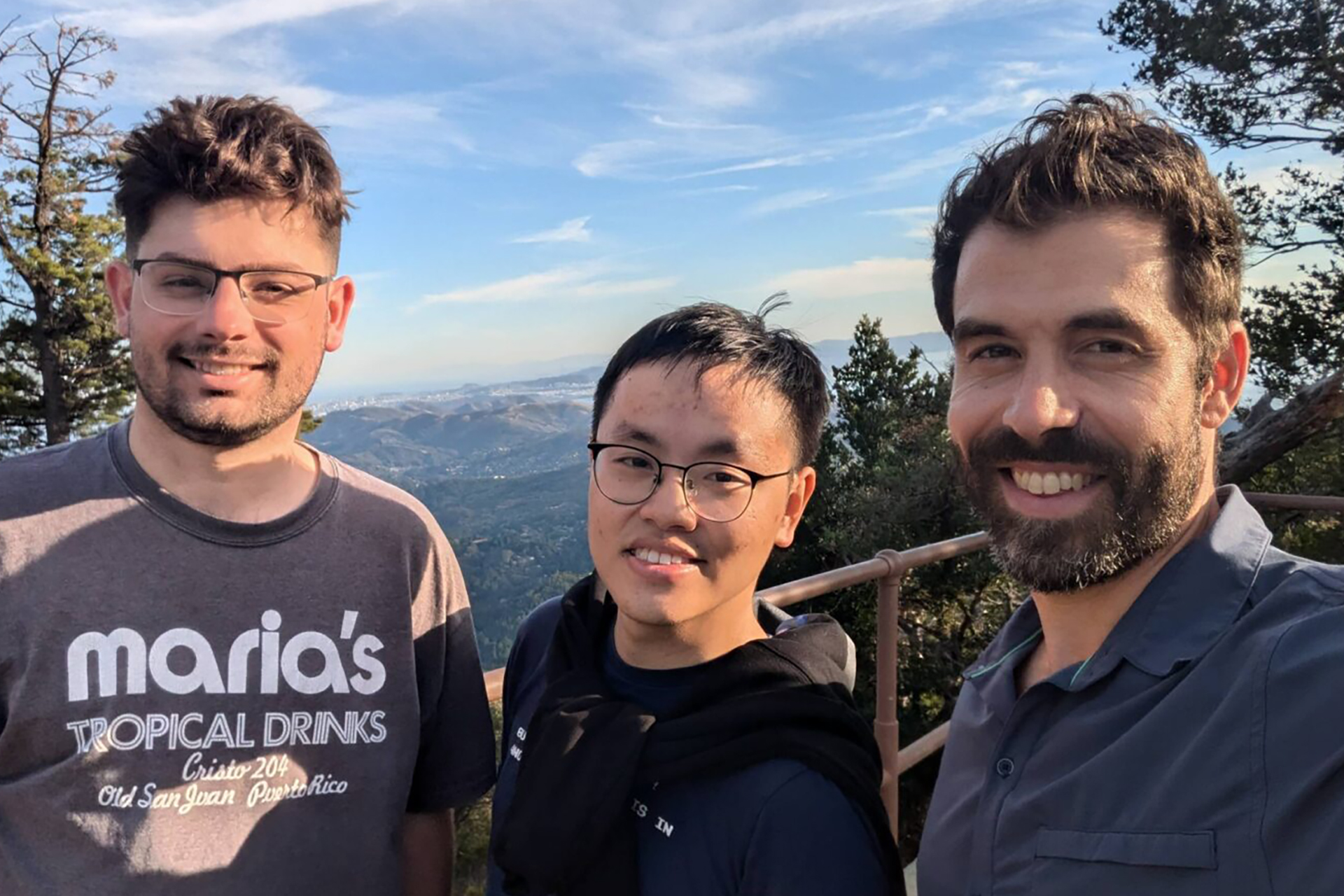 From left to right: Harrison Vanderbyl, Eugene Cheah, and Wesley George. The trio serve as CTO, CEO, and COO, respectively, at Featherless AI.