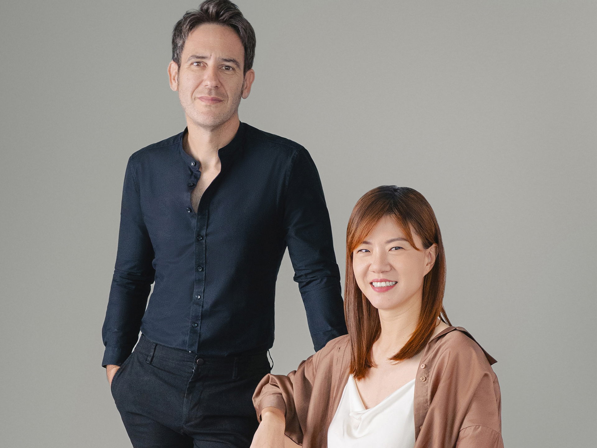 Photo shows Carlos Banon (left) and Yiping Goh, the co-founders of Formas.ai.