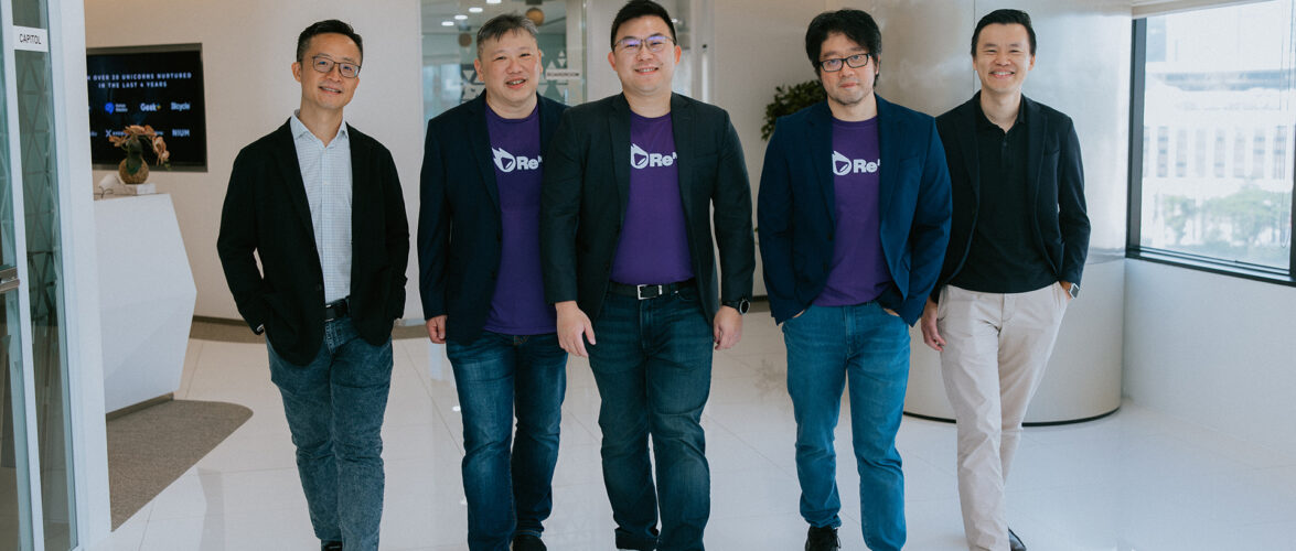 From left to right: Genping Liu, Dennis Sze, Lemuel Low, Edmund Tan, and Chan Yip Pang. Sze, Low, and Tan are co-founders of ReN3, while Liu and Chan serve as general partner and executive director of investments, respectively, at Vertex Ventures Southeast Asia & India. Photo courtesy of the companies.