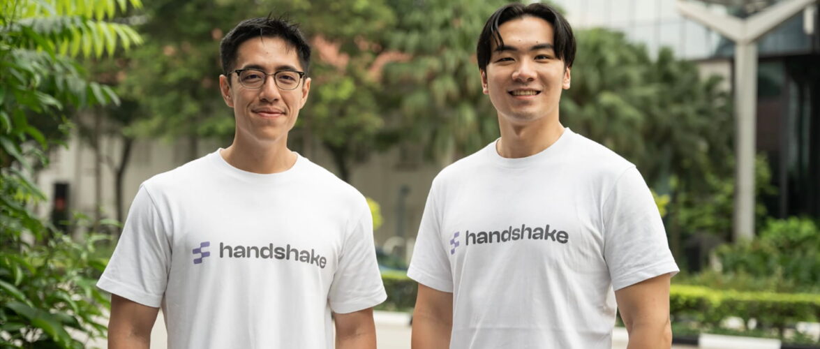 Christopher Chan and Lee Jun Xian, co-founders of Handshake Finance. Photo courtesy of the company.