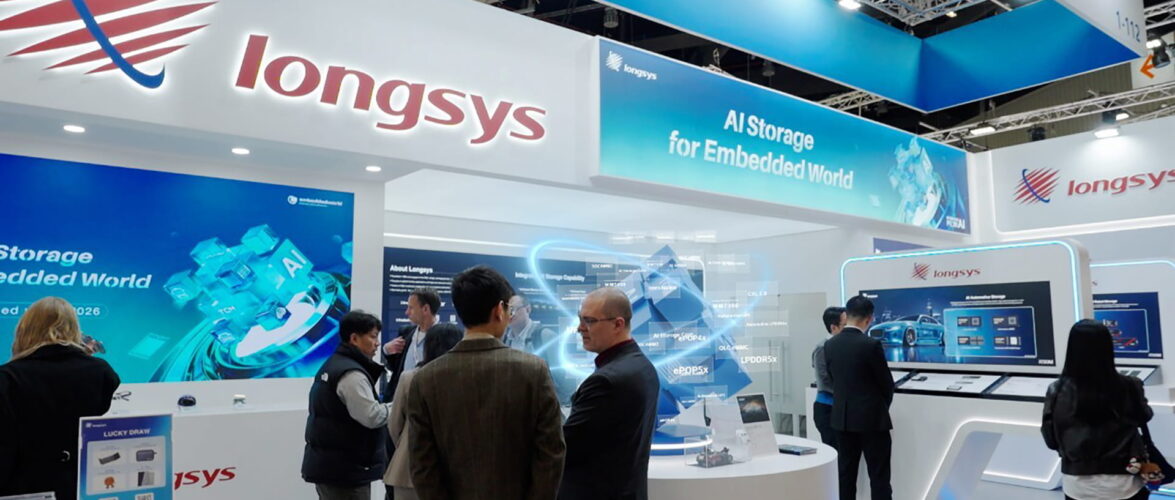 Longsys Electronics’ booth at Embedded World 2026. Photo courtesy of the company.