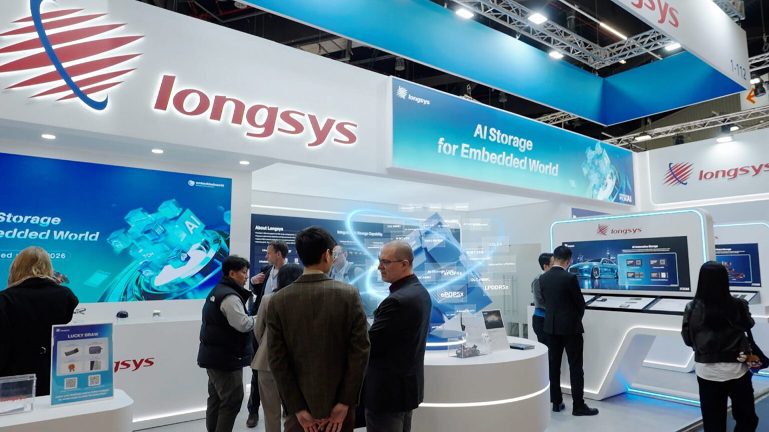 Longsys Electronics’ booth at Embedded World 2026. Photo courtesy of the company.