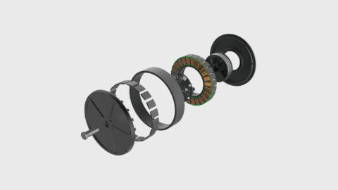 Direct Drive Tech’s M15 motor series, which powers automated guided vehicles and mobile robots. Image source: Direct Drive Tech.