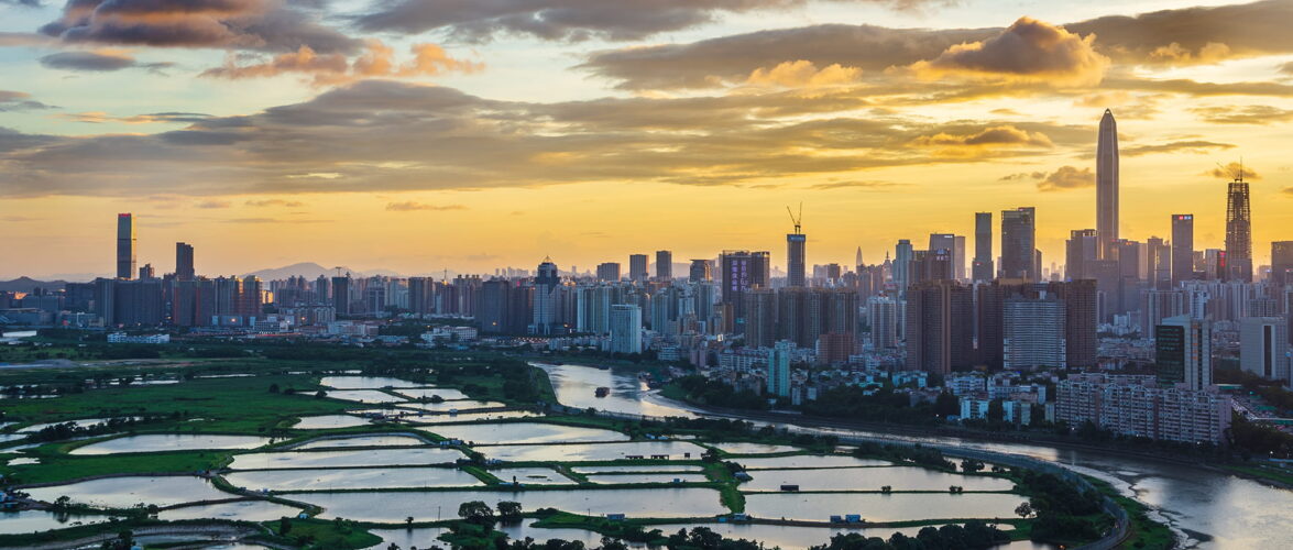 Hong Kong's northern border with Shenzhen (pictured) has long been defined by wetlands and fish ponds. As the Northern Metropolis takes shape over the coming decade, the area is expected to become central to the city’s efforts to deepen links with mainland China and serve as a conduit for companies, capital, technology, and talent moving in both directions. Photo source: Dreamstime (<a href="https://www.dreamstime.com/tokoshi_info" style="border-bottom: 1px solid #1266f1; text-decoration: none;" onmouseover="this.style.color='#1266f1'" onmouseout="this.style.color=''">Tokoshi</a>, ID: 152094561).
