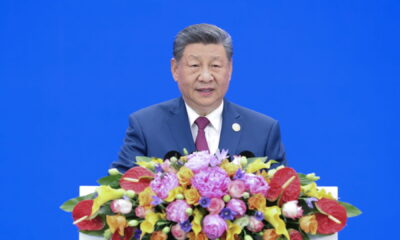 Chinese President Xi Jinping, speaking at the World Artificial Intelligence Conference 2026. Photo source: Xinhua.