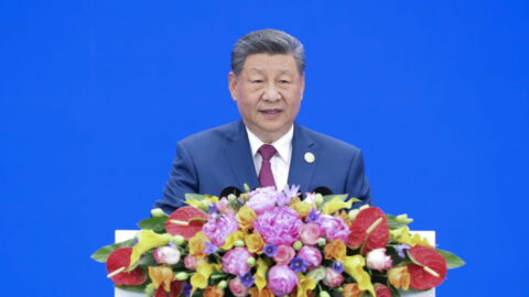Chinese President Xi Jinping, speaking at the World Artificial Intelligence Conference 2026. Photo source: Xinhua.