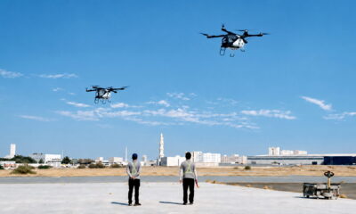 A test flight of Aridge’s “Land Aircraft Carrier” in Ras Al Khaimah. Photo courtesy of the company.