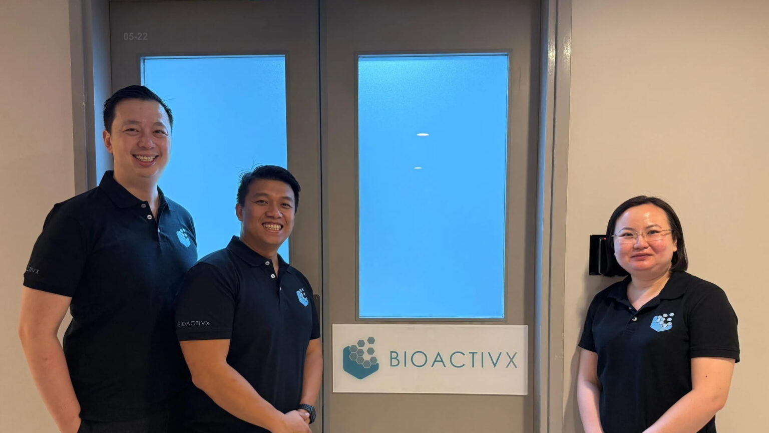 From left to right: Yew Lok, Mickey Cheong, and Peili Teo, co-founders of Bioactivx. Photo source: Cocoon Capital.