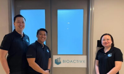 From left to right: Yew Lok, Mickey Cheong, and Peili Teo, co-founders of Bioactivx. Photo source: Cocoon Capital.