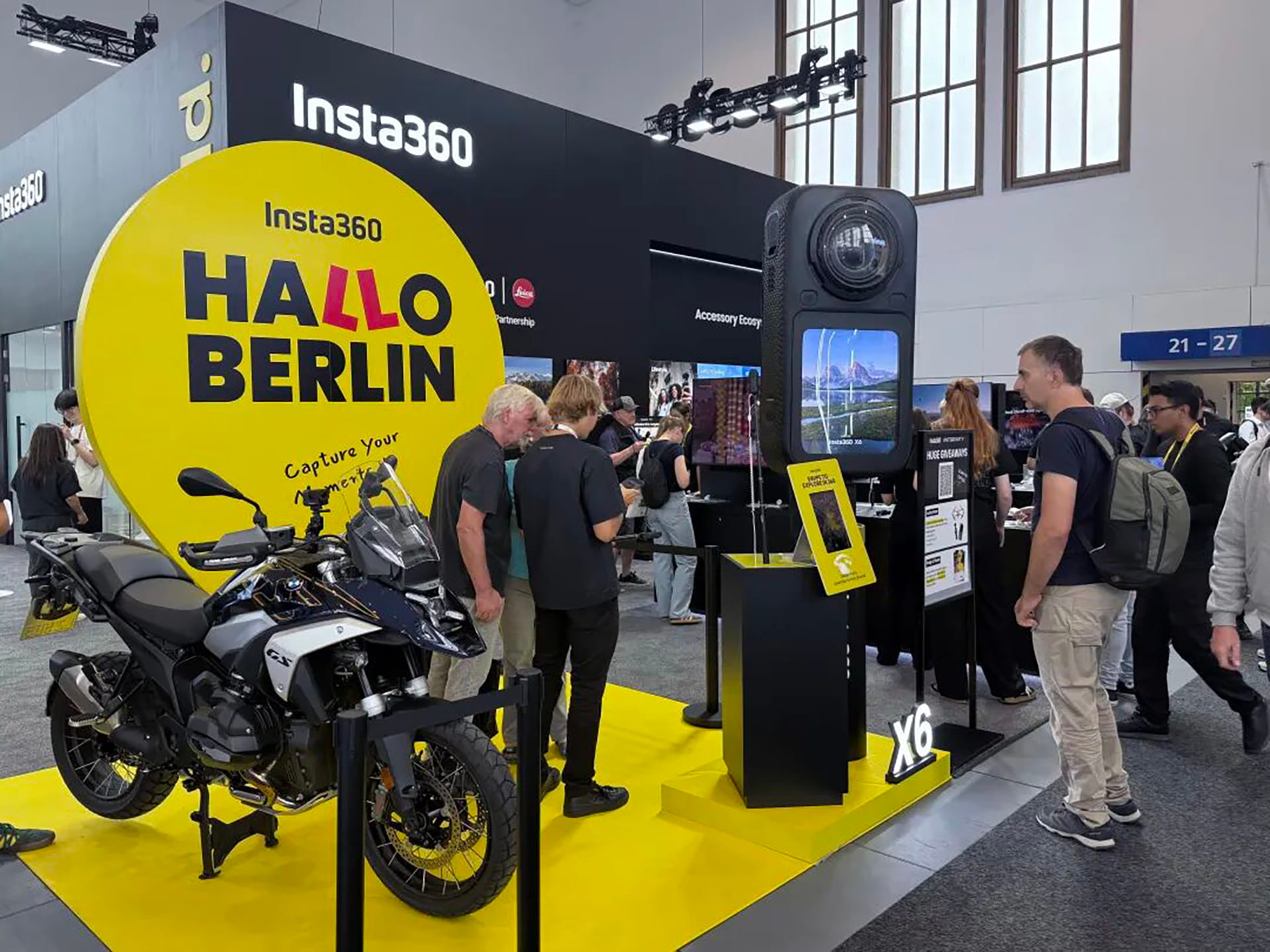 Photo shows Insta360's IFA 2026 booth.