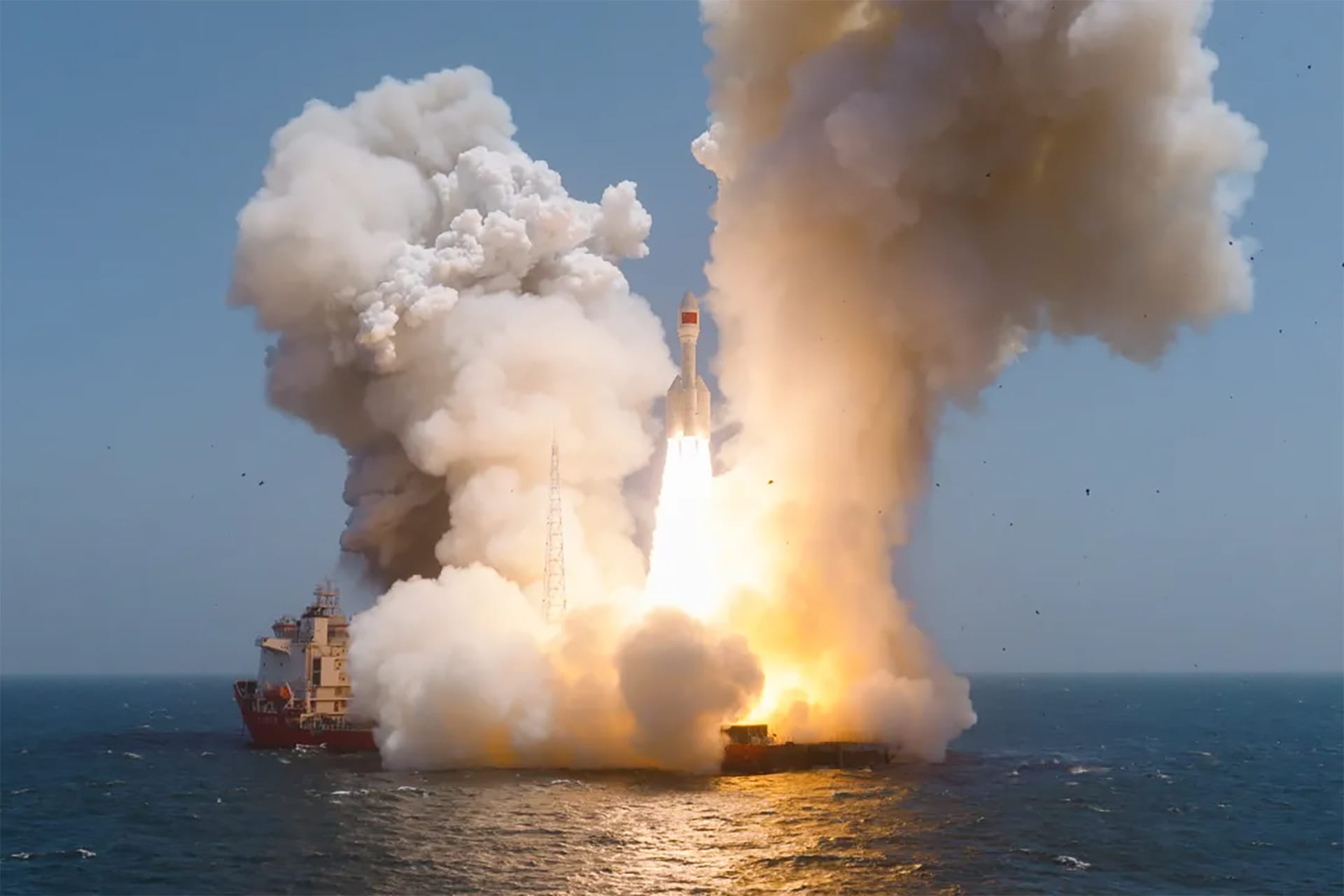 Photo shows a Gravity-1 sea launch.