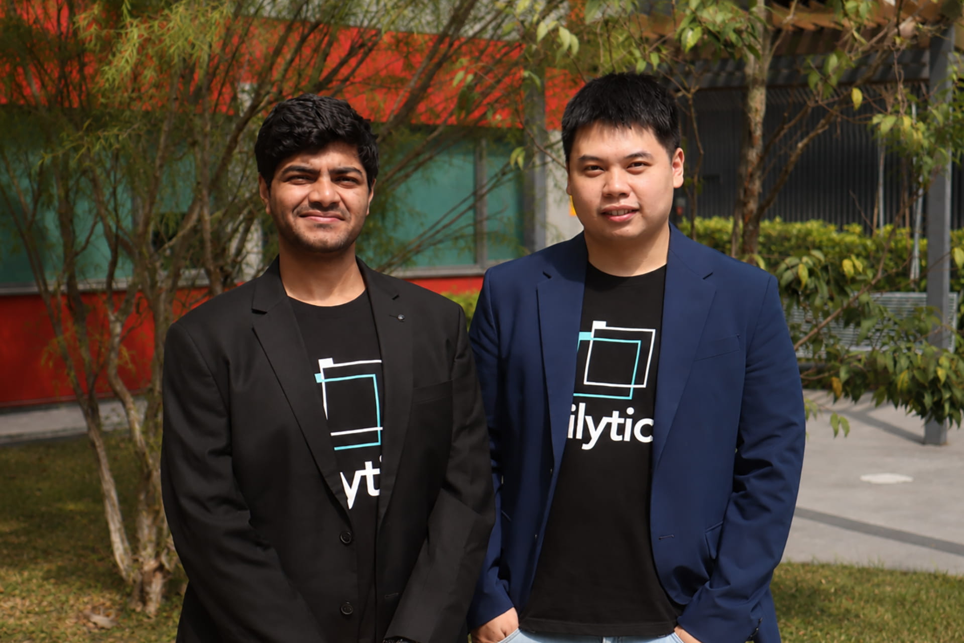 Photo of Prateek Manocha (left) and Lenard Tan, co-founders of Ailytics.