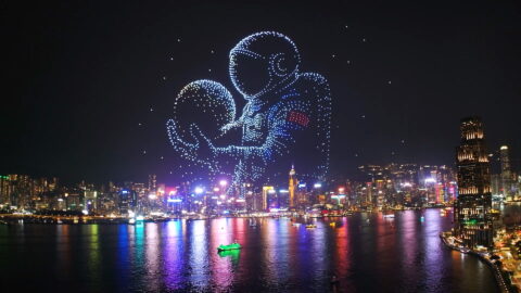 A drone show staged by Damoda in Hong Kong. Photo source: Damoda.